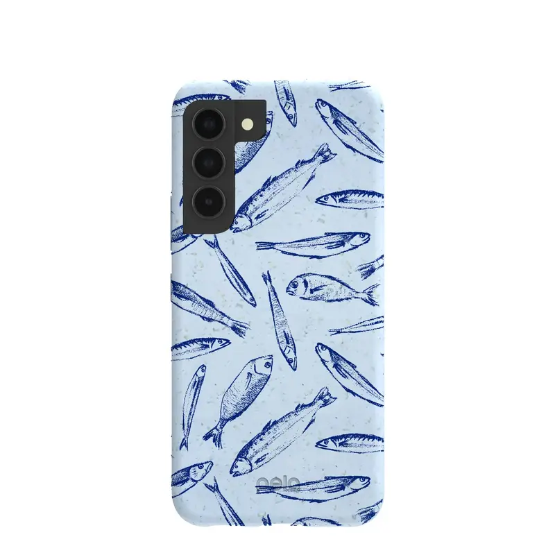 Powder Blue Fishery Samsung Galaxy S22 Case