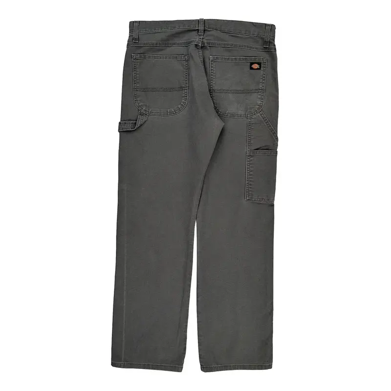 Flex Dickies Carpenter Trousers - 33? Waist Grey Cotton Blend