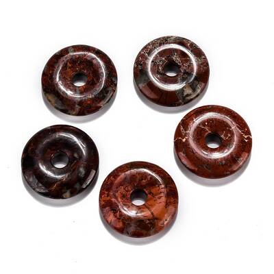 Natural Brecciated Jasper Pendants