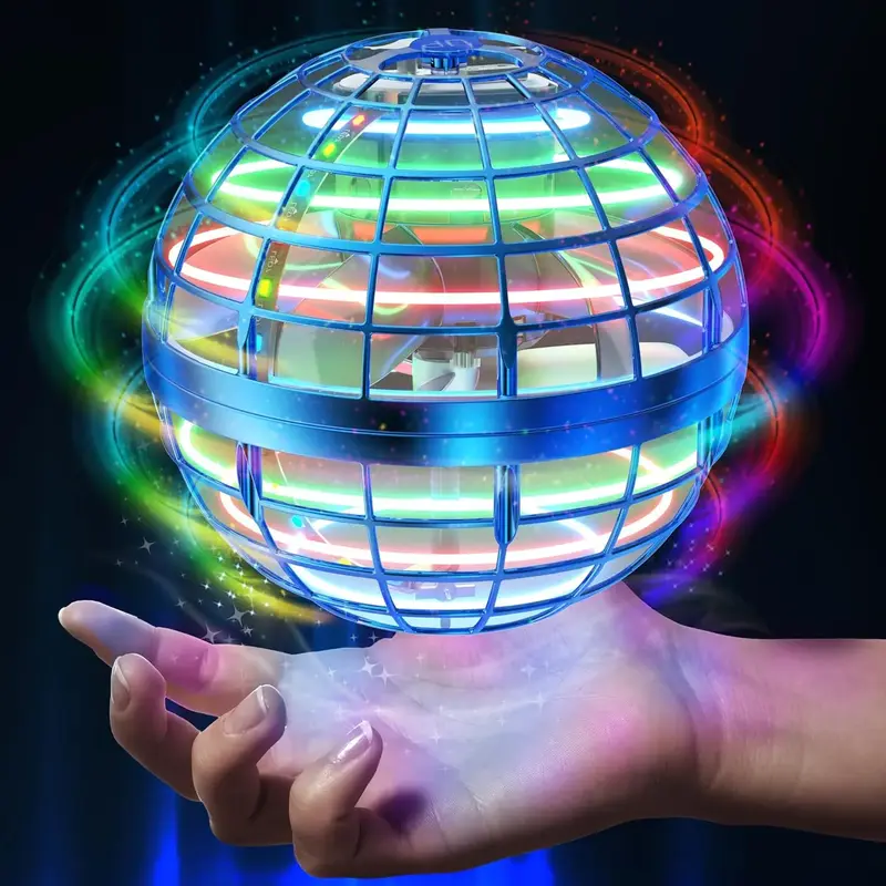 Hand-controlled space flying Orb ball toy, LED cool lights, space ball boomerang floating ball, galaxy finger carousel, cool ...