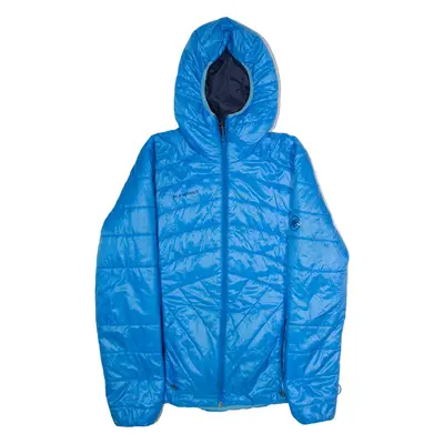 MAMMUT Mens Puffer Jacket Blue Hooded M