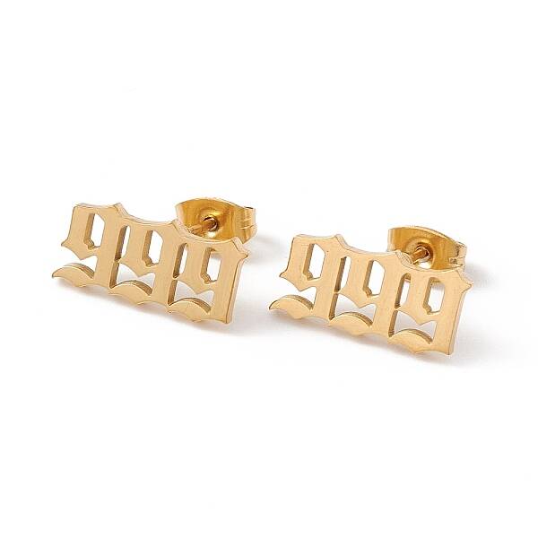 Number Earrings