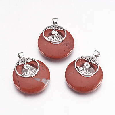 Natural Red Jasper Pendants