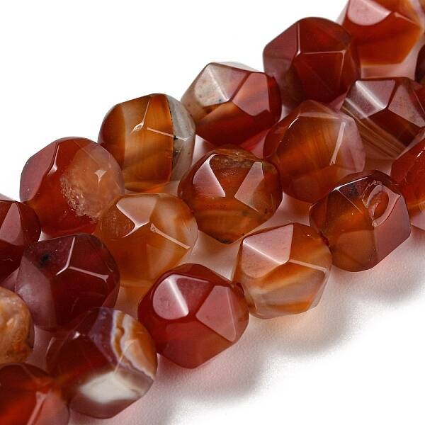 Natural Red Agate Beads Strands