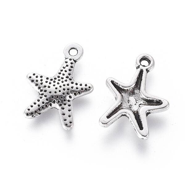 Tibetan Style Alloy Starfish/Sea Stars Pendants