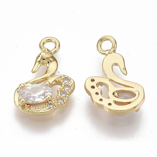 Brass Cubic Zirconia Charms
