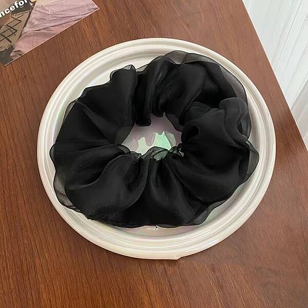 Solid Color Hair Scrunchies for Women