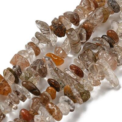Natural Rutilated Quartz Beads Strands