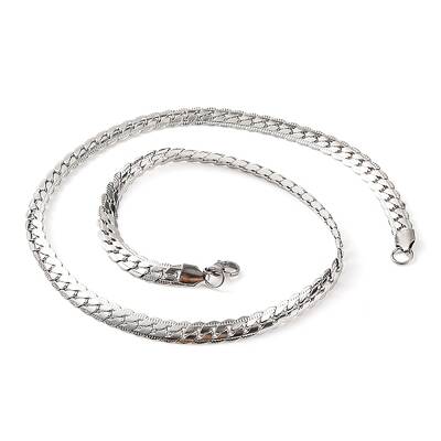Non-Tarnish 304 Stainless Steel Twist Chain Necklaces for Women