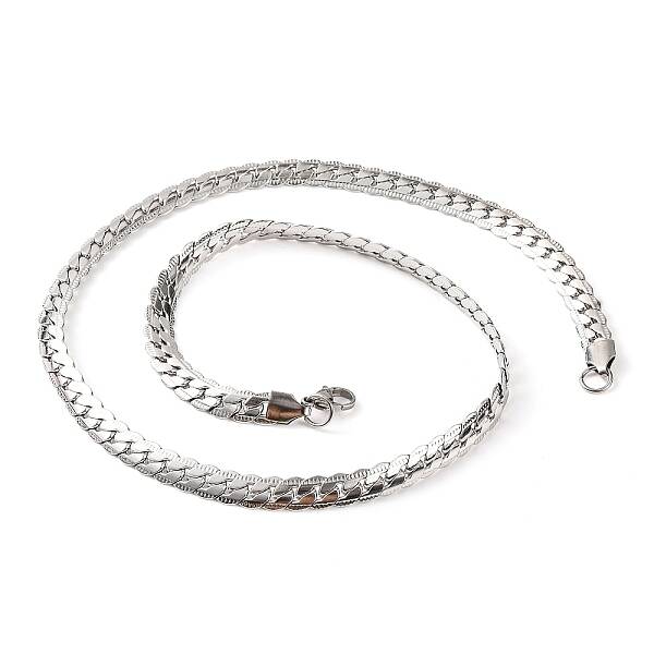 Non-Tarnish 304 Stainless Steel Twist Chain Necklaces for Women