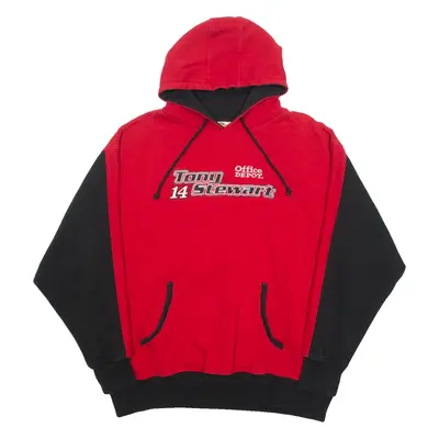 WINNER'S CIRCLE NASCAR Tom Stewart 14 Mens Red Hoodie USA 2XL