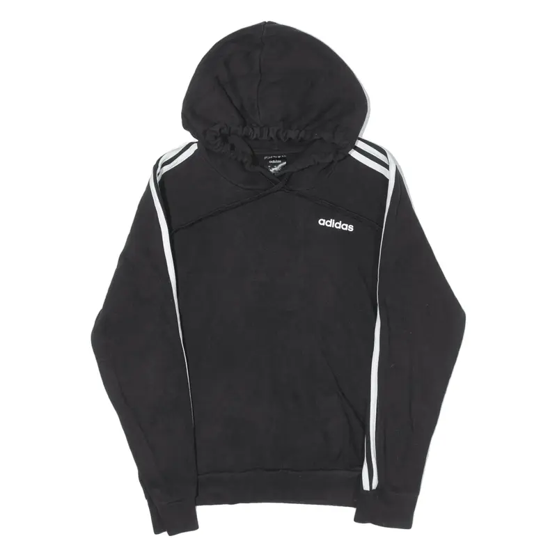 ADIDAS Hoodie Black Pullover Womens S