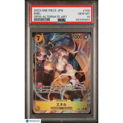 PSA 2023 One Piece CCG Enel #100 OP 05 Awakening of the New Era Japanese 10