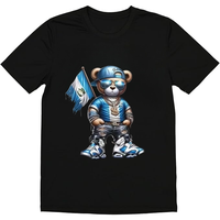 Fashion Designer Cotton Graphic T-Shirt with Guatemala Flag Bear Tee, Crewneck Casual Design, Ideal for Everyday Wear, Tropic...