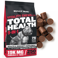 Bully Max Dog Supplement for Allergy Relief, Joints, & Probiotics for Gut Health - Soft Chew, Easy to Feed, No Artificial Col...