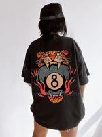 Comfort Color Lucky Leopard Tee Comfort Colors Traditional Tattoo T 8 Ball Shirt Grunge Streetwear Vintage Western Lucky Me S...