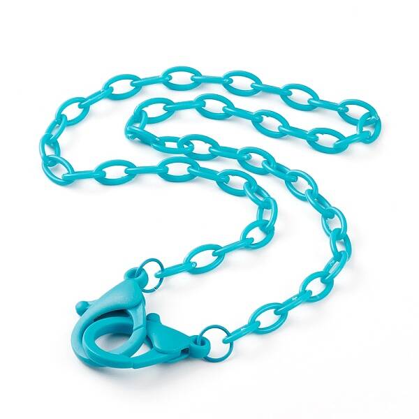 Personalized ABS Plastic Cable Chain Necklaces