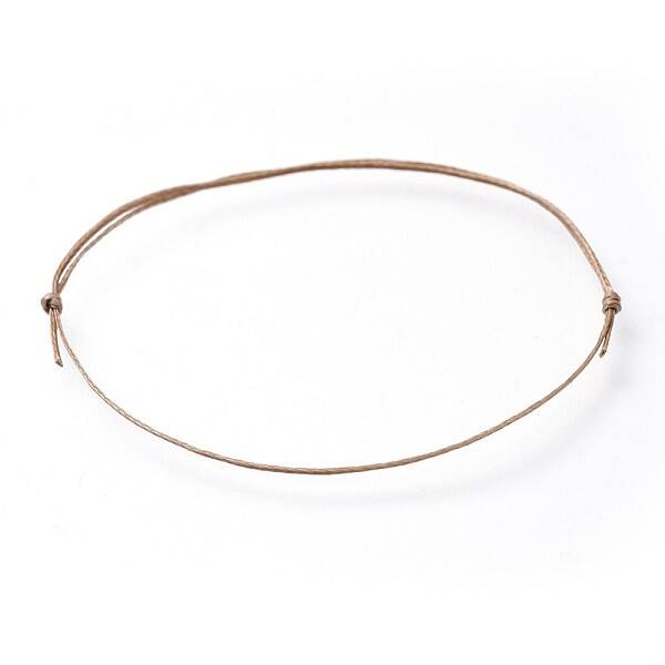 Adjustable Flat Waxed Polyester Cords Bracelet Making