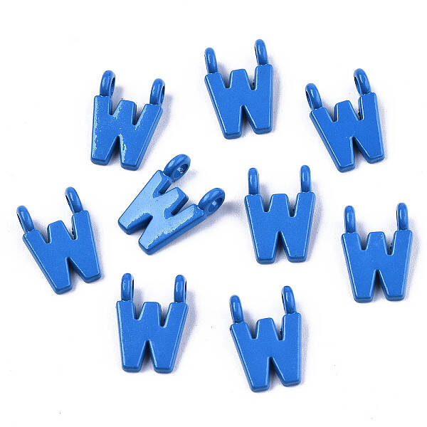 Spray Painted Alloy  2-Loop Link Pendants