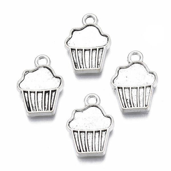 Tibetan Style Alloy Charm Settings for Enamel
