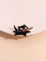 Cartoon Cat Design Brooch, Cute Cat Pin, Fashion Alloy Badge for Daily Clothing Decor, Trendy All-match & Exquisite Brooch fo...