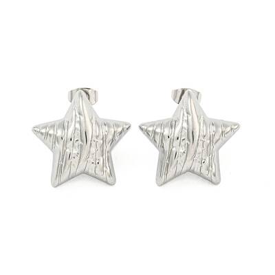 Non-Tarnish Star 304 Stainless Steel Ear Studs
