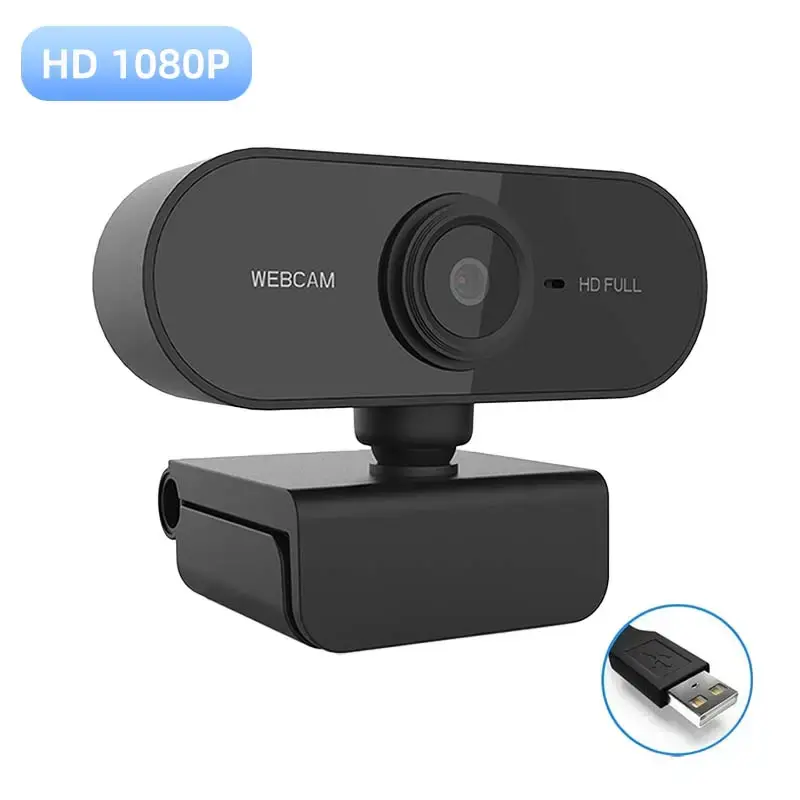 1080P USB Powered Webcam, HD 1080P Computer Extension Webcam with Auto Focus, Suitable for Online Meeting Games, Video Chat, ...