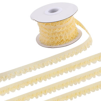 10 Yards Polyester Elastic Lace Trim
