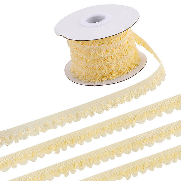 10 Yards Polyester Elastic Lace Trim