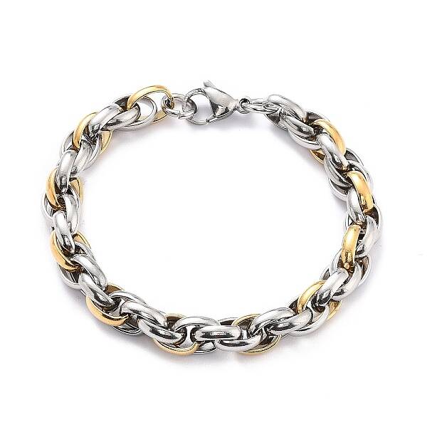 304 Stainless Steel Rope Chain Bracelet for Men Women