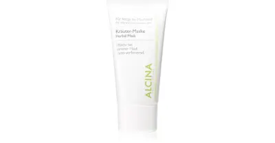 Alcina For Oily Skin herbal mask against shiny skin and enlarged pores 50 ml