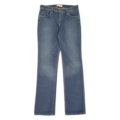LEVI'S 627 Womens Jeans Blue Regular Straight Stone Wash W30 L34