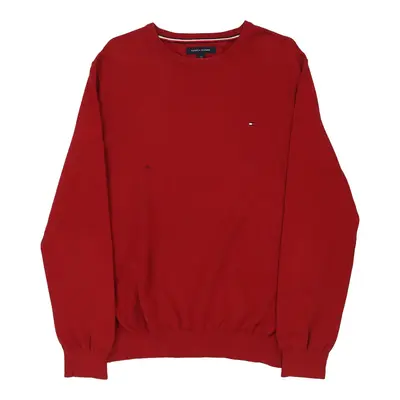 Tommy Hilfiger Jumper - Large Red Cotton