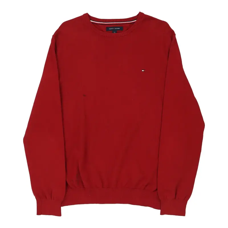 Tommy Hilfiger Jumper - Large Red Cotton