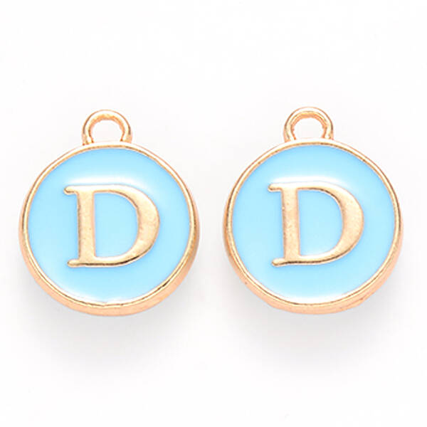 Golden Plated Alloy Enamel Charms