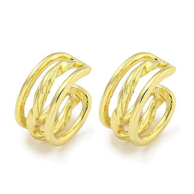 Brass Cuff Earrings for Women