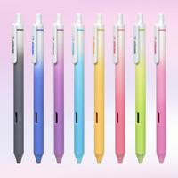 WRITECH Gradient Barrel Gel Pens Fine Point Assorted Colors Ink Pen 8ct Multi Colored 0.7mm Medium Point for Journaling and C...