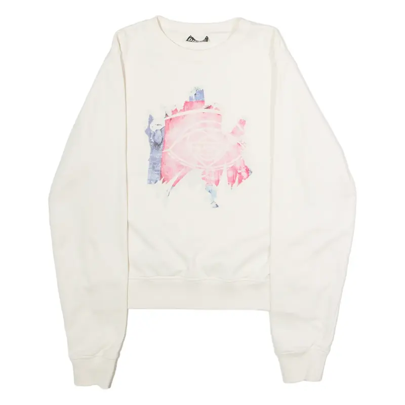 DIESEL Mens Sweatshirt White Crew Neck S