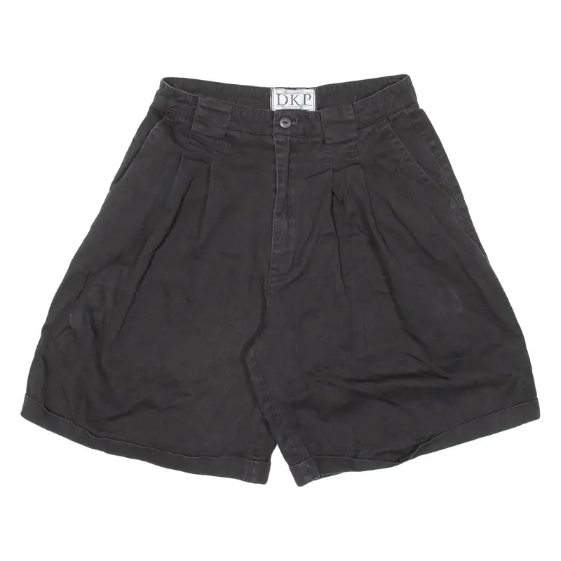 D.K.P Womens Casual Shorts Black Loose XS W26