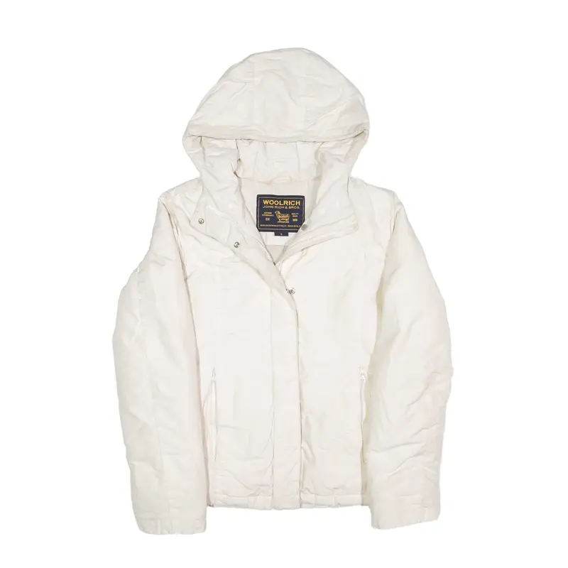 WOOLRICH Puffer Jacket White Womens S