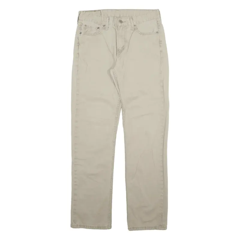 LEVI'S 514 Mens Trousers Beige Regular Straight W30 L32