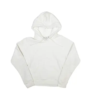 CHAMPION Reverse Weave Hoodie White Pullover Womens XS