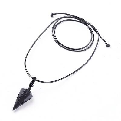 Natural Obsidian Pendants Necklaces