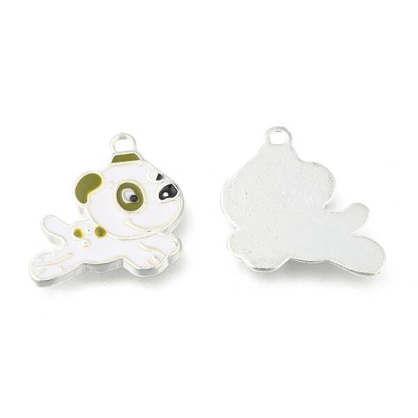 Alloy Enamel Puppy Charms