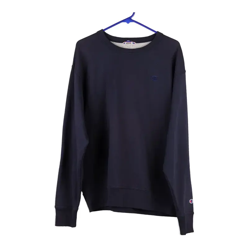 Champion Sweatshirt - Large Navy Cotton