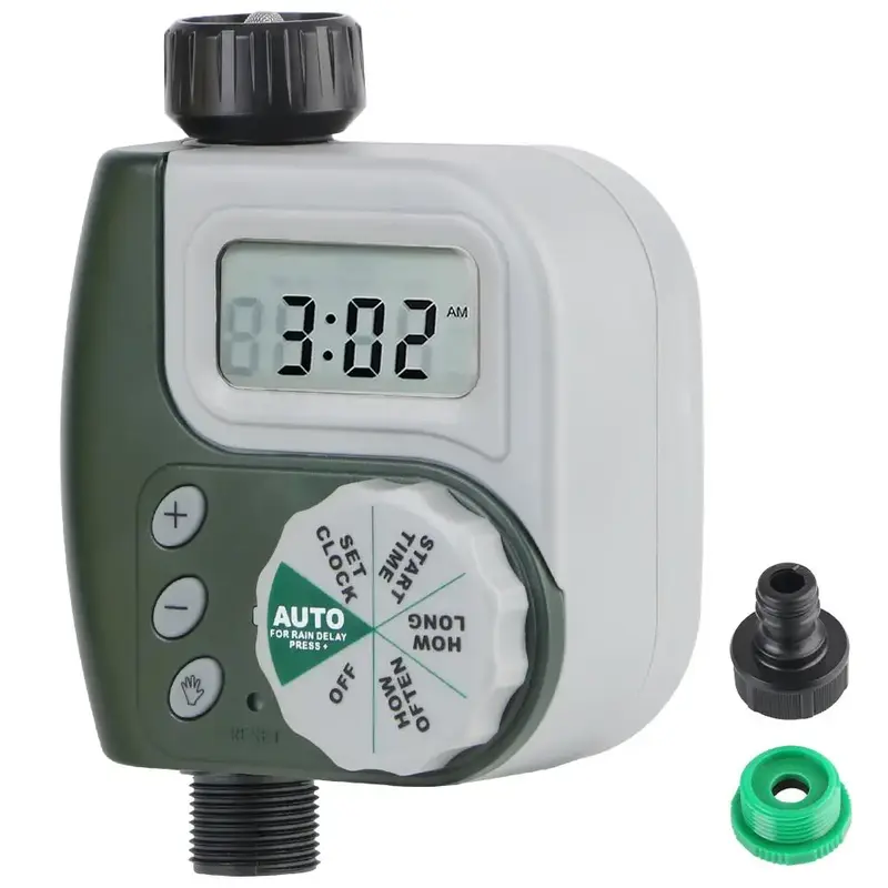 Automatic Garden Watering Timer, Battery Powered LCD Screen Digital Clock Garden Watering Timer, Irrigation Timer, Watering ...