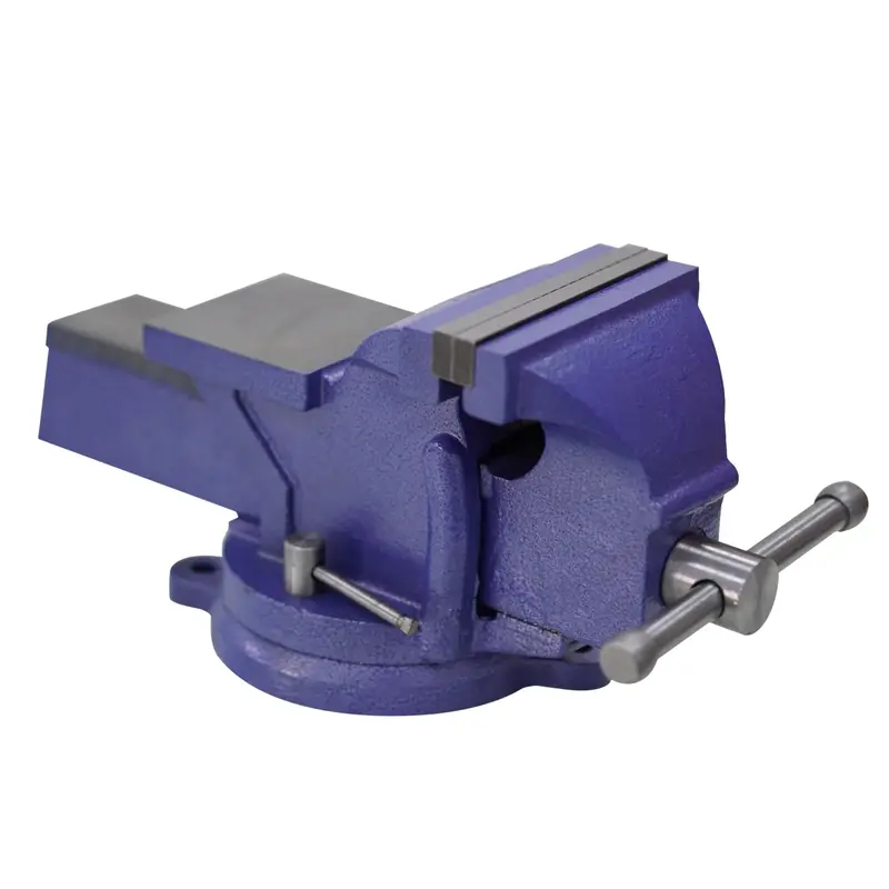 Garvee 6 Bench Vise, Heavy Duty Table Vise,360 Degree Swivel Base for Crafting Clamping Fixing Equipment, Blue