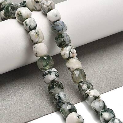 Natural Tree Agate Beads Strands