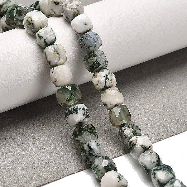 Natural Tree Agate Beads Strands