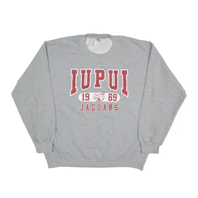 GILDAN IUPUI Jaguars USA Sweatshirt Grey Mens L